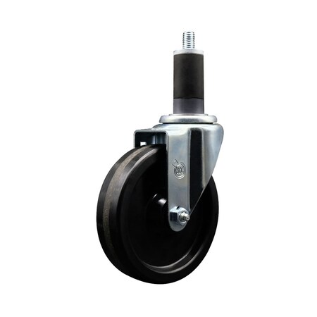 Service Caster 5'' Phenolic Wheel Swivel 1-1/4'' Expanding Stem Caster SCC-EX20S514-PHS-114